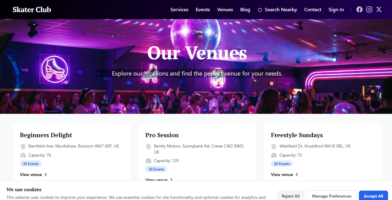 Multi-Venue Management